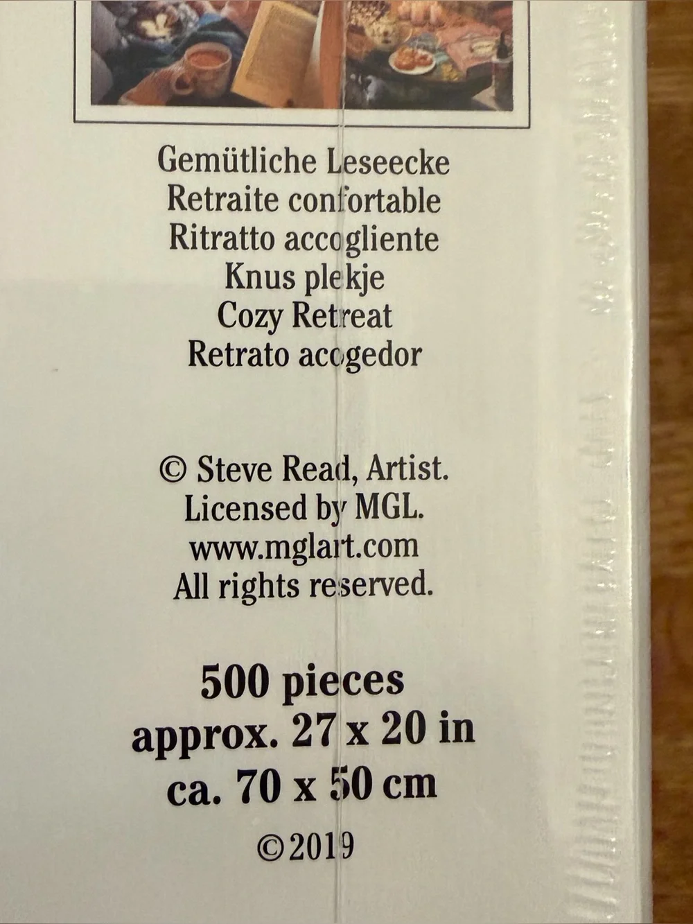 Ravensburger Jigsaw Puzzle COZY RETREAT 500 Large Piece Format Sealed Germany